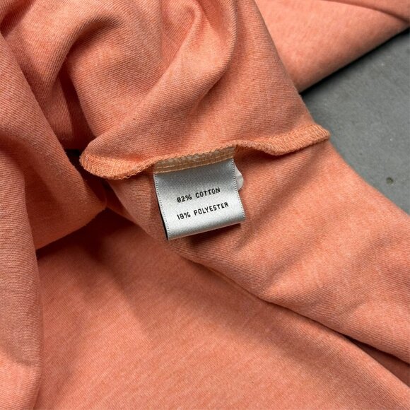 Peter Millar 1/4 Zip Sweatshirt Long Sleeve Pullover Stretch Salmon Orange XL - Picture 6 of 6